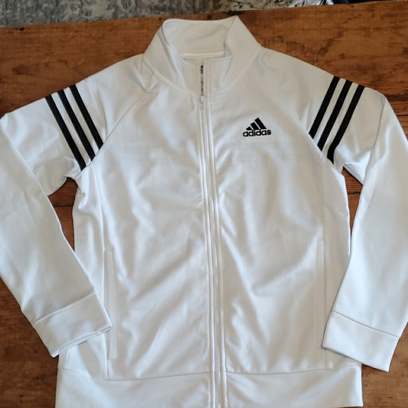 Adidas Track Jacket NWOT 10 12 Medium - Picture 1 of 2